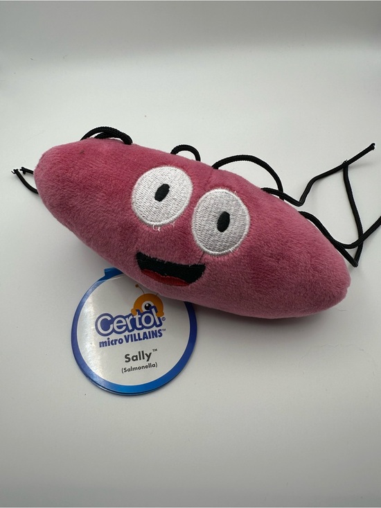 Other - EXTREMELY RARE Certol micro VILLAINS Sally (Salmonella) Plush, NEW NWT